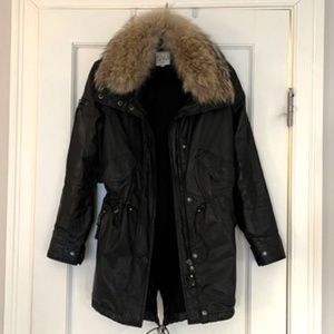 SAM Hudson Parka with REAL Raccoon Fur Collar and Hood (both detachable)